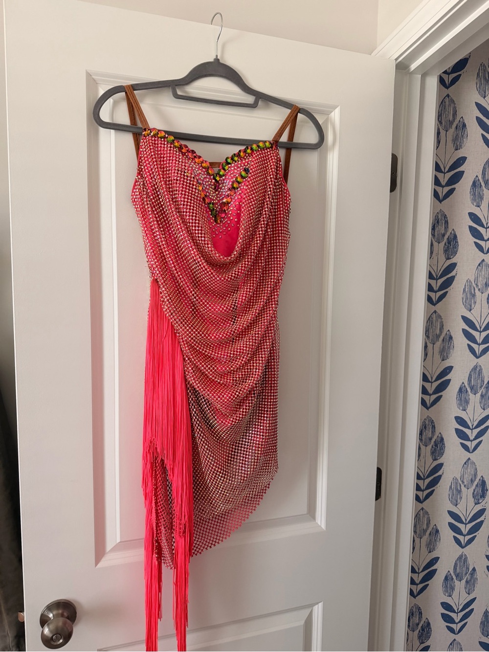 Pink Latin dance dress